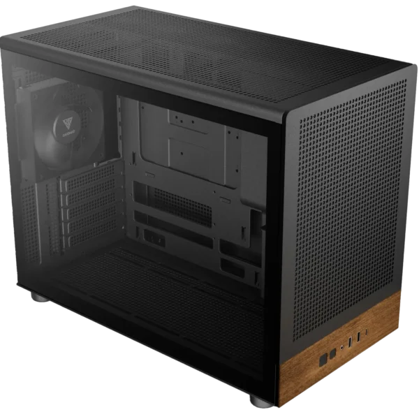 CHASIS MINI-TOWER GAMDIAS ATHENA M4M WOOD ARGB NEGRO