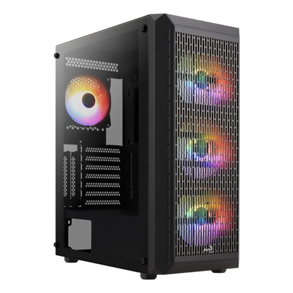 CHASIS MID-TOWER AEROCOOL BEAM FRGB NEGRO