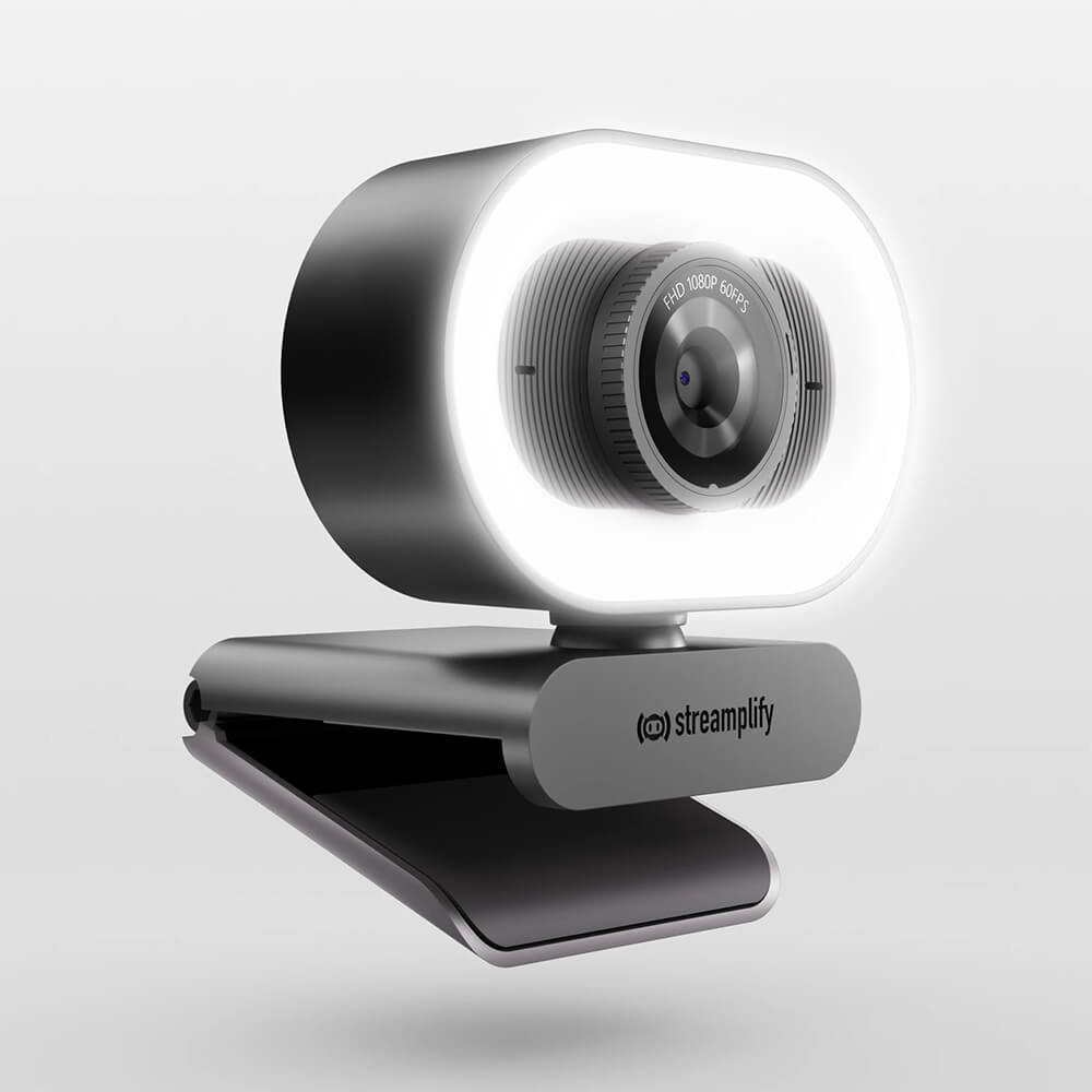 CAM-PLUS-gallery-01 CÁMARA WEB STREAMPLIFY CAM PLUS FHD LIGHT BK - Imagen 1
