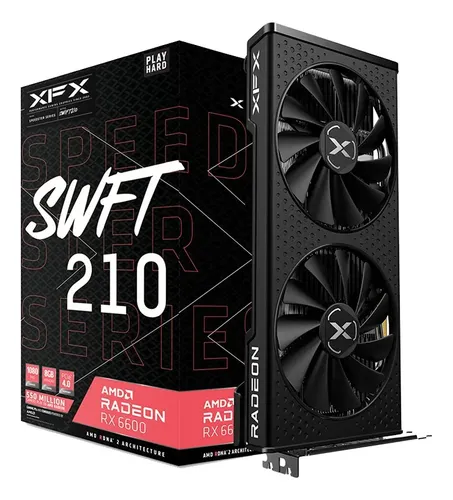TARJETA DE VIDEO XFX RADEON RX 6600 8GB SWFT 210