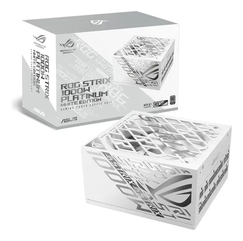 FUENTE DE PODER ASUS ROG STRIX 1000W PLATINUM WHITE