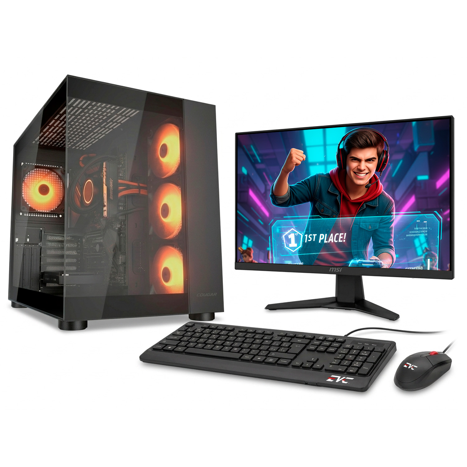 Front - DYNAMICP-A85-27 (1) PC PREENSAMBLADO 8600G RAM 8GB SSD 512GB - Imagen 1