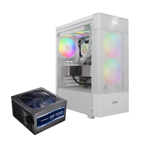 CHASIS GAMDIAS GC5 ELITE BLANCO + FUENTE ANTEC 700W 80P BRONZE