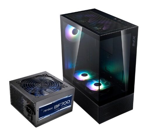 CHASIS XPG INVADER X MINI + FUENTE ANTEC 750W 80P BRONZE
