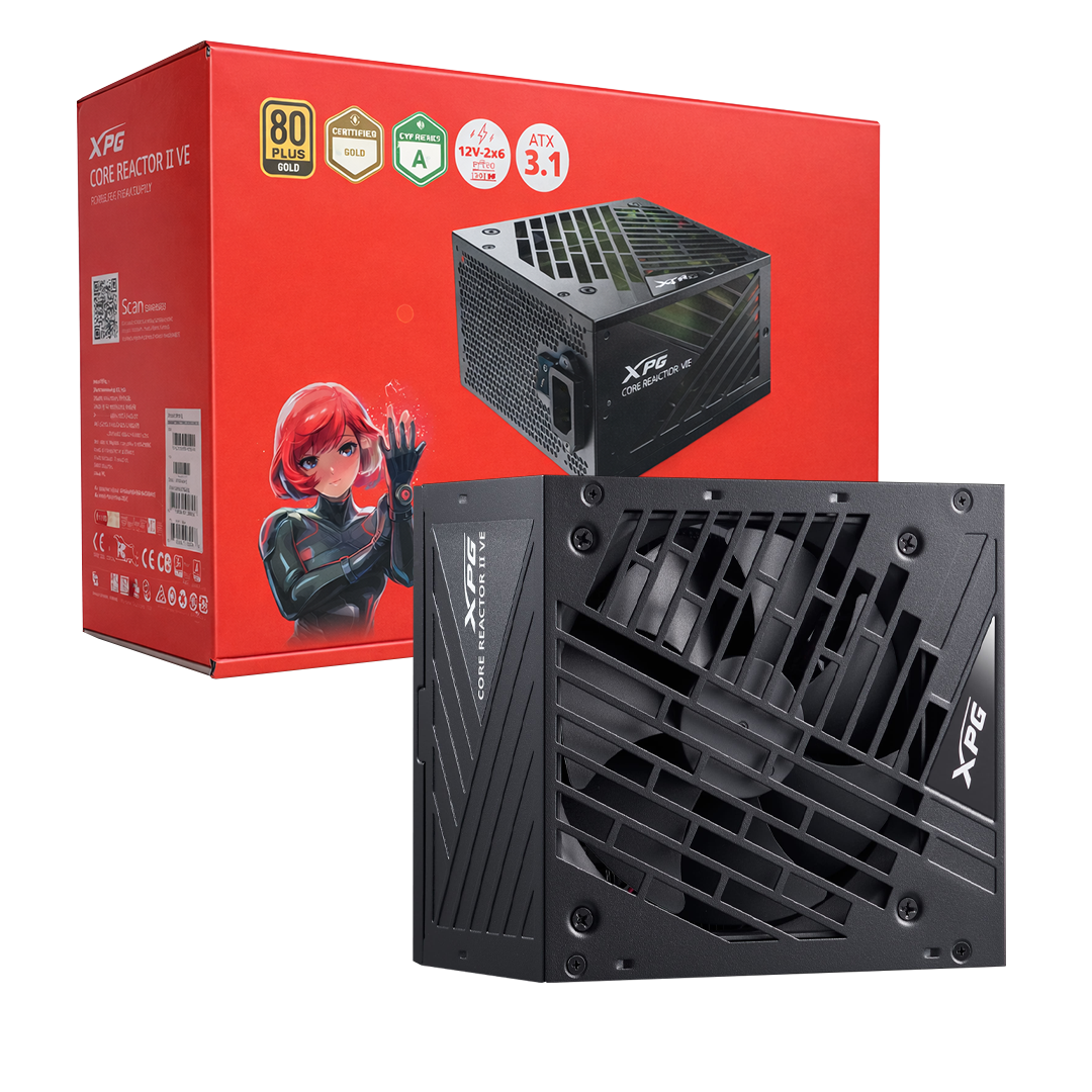 XPG_CORE_REACTOR_II_VE_850W_1 FUENTE DE PODER XPG CORE REACTOR II VE 850W 80 PLUS GOLD MODULAR - Imagen 1