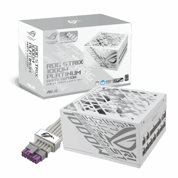 FUENTE DE PODER ASUS ROG STRIX 1000W PLATINUM WHITE