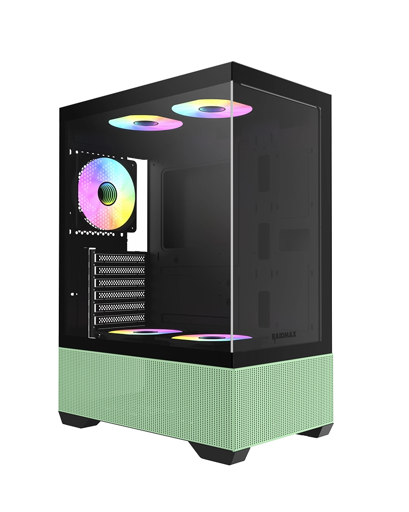 i802air-loop-G1 CHASIS MID-TOWER INFINITA i802 AIR AZUL Y VERDE - Imagen 1