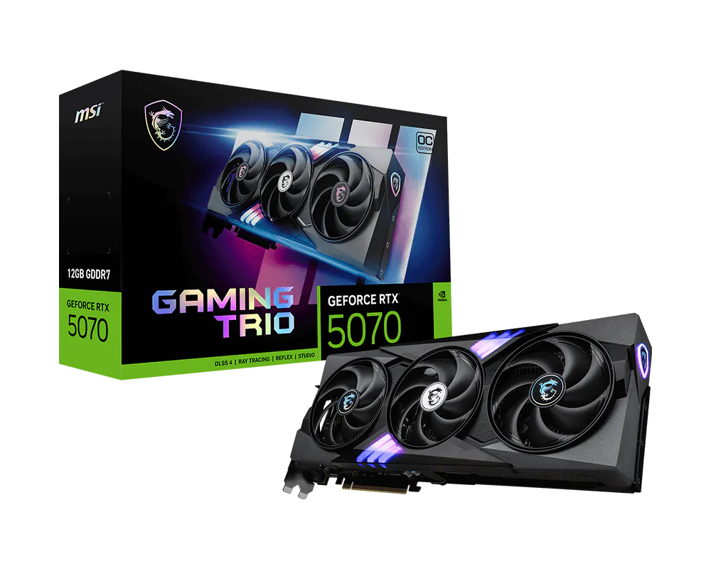 product_1738649526e86a50585ee31273e268bbb486c9a59c TARJETA DE VIDEO MSI GAMING TRIO OC RTX 5070 12GB - Imagen 1