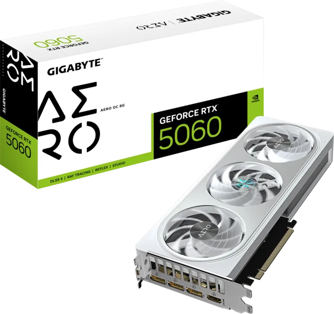 670 TARJETA DE VIDEO GIGABYTE RTX 5060 8GB AERO OC - Imagen 1