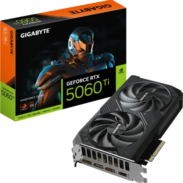 TARJETA DE VIDEO GIGABYTE RTX 5060TI 8GB WINDFORCE OC