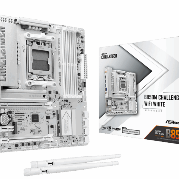 BOARD ASROCK B850M CHALLEGER WIFI AM5 BLANCA