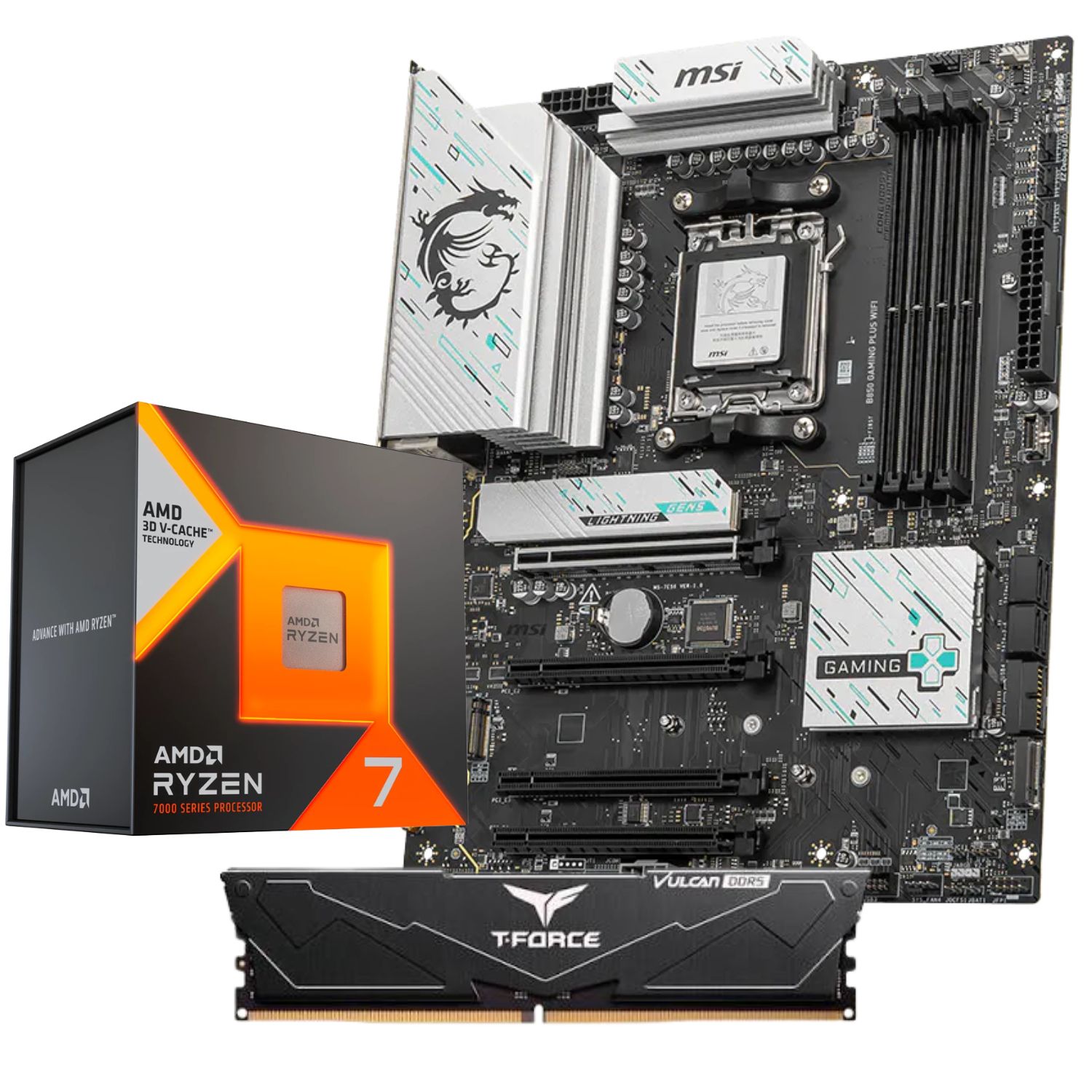Diseño sin título (1) COMBO BOARD MSI B850 + RYZEN 7 7800X3D + RAM 16GB 6000MHZ - Imagen 1