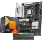 COMBO BOARD MSI B850 + RYZEN 7 7800X3D + RAM 16GB 6000MHZ HIKSEMI RGB