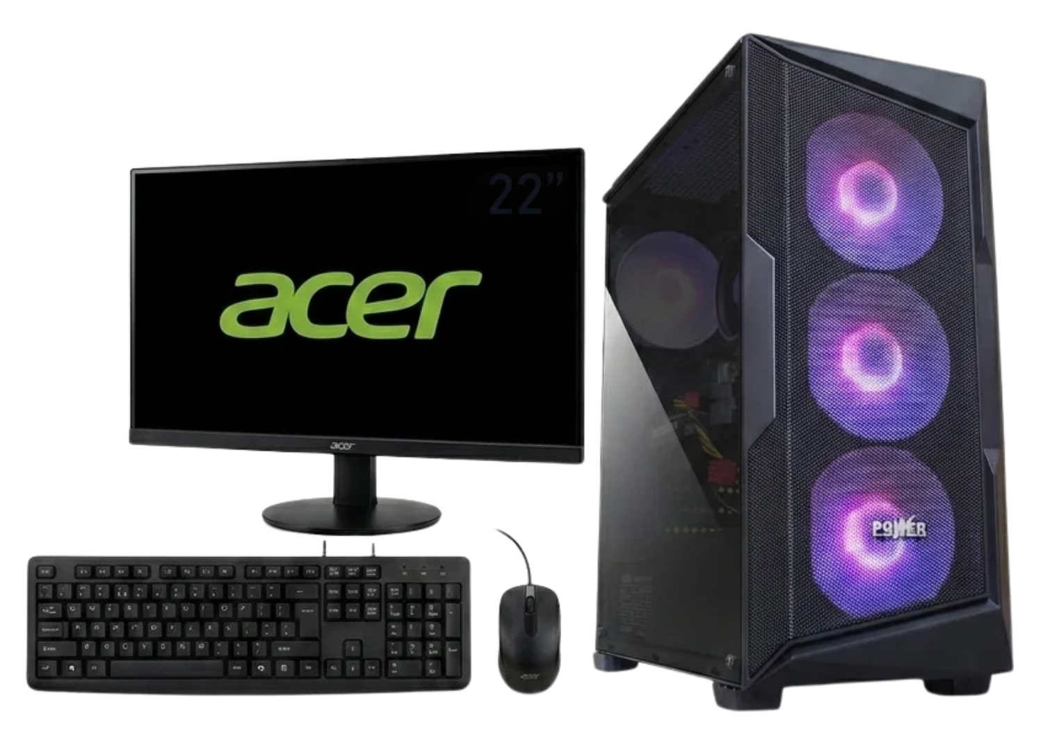 Diseño sin título PC PREENSAMBLADO POWER GROUP (G146162BKFS6) 16GB DDR5 RGB - Imagen 1