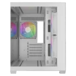 CHASIS MICRO-TOWER GAMDIAS AURA GC10M V2 3 FAN BLANCO Y NEGRO - Imagen 6