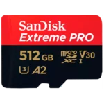 MEMORIA MICRO SD SANDISK EXTREME PRO 512GB V30 A2