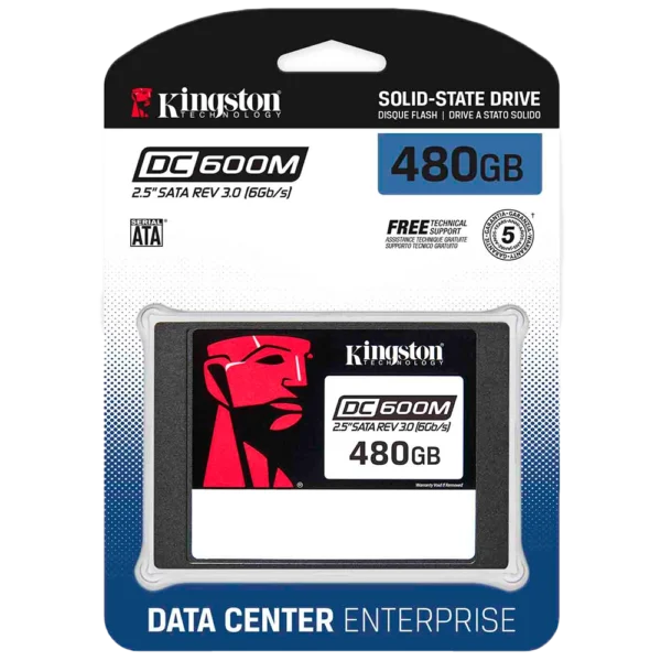 SSD SERVIDOR KINGSTON DC600M 480GB 2.5" SATA