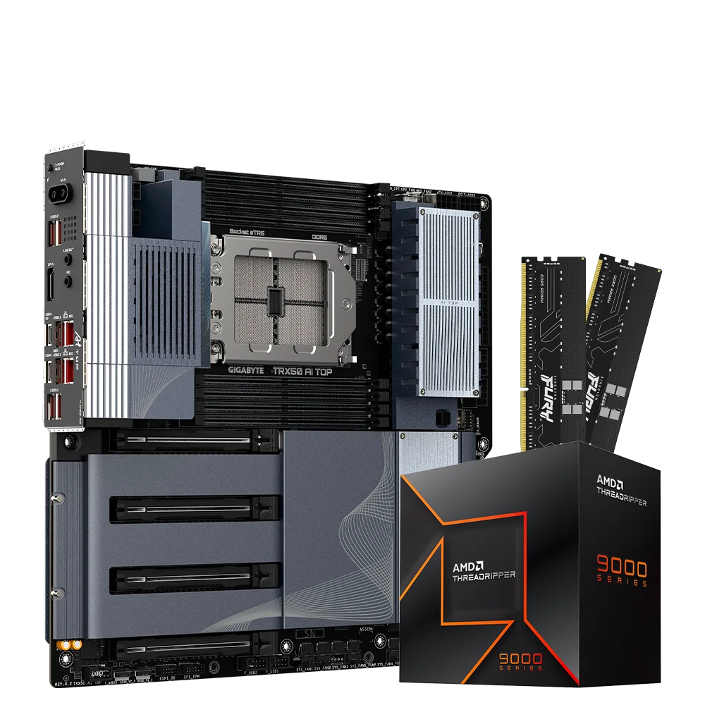 Product_202606301413312123942758.COMBO-2-v3 COMBO WORKSTATION AMD THREADRIPPER 9960X GIGABYTE TRX50 AI 64GB DDR5 SERVIDOR - Imagen 1