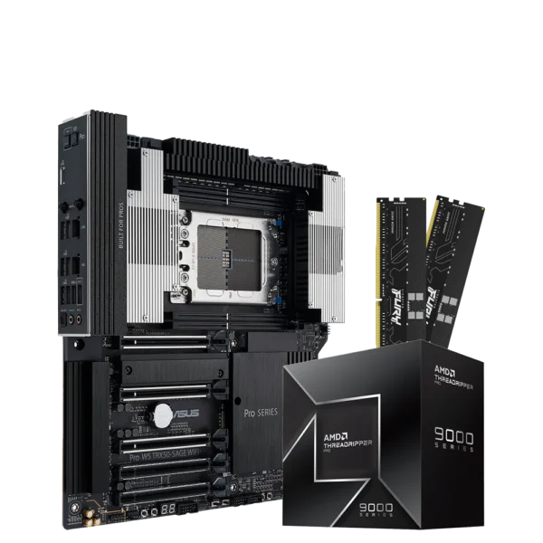 COMBO WORKSTATION AMD THREADRIPPER PRO 9965WX ASUS PRO WS TRX50-SAGE WIFI 64GB DDR5 SERVIDOR