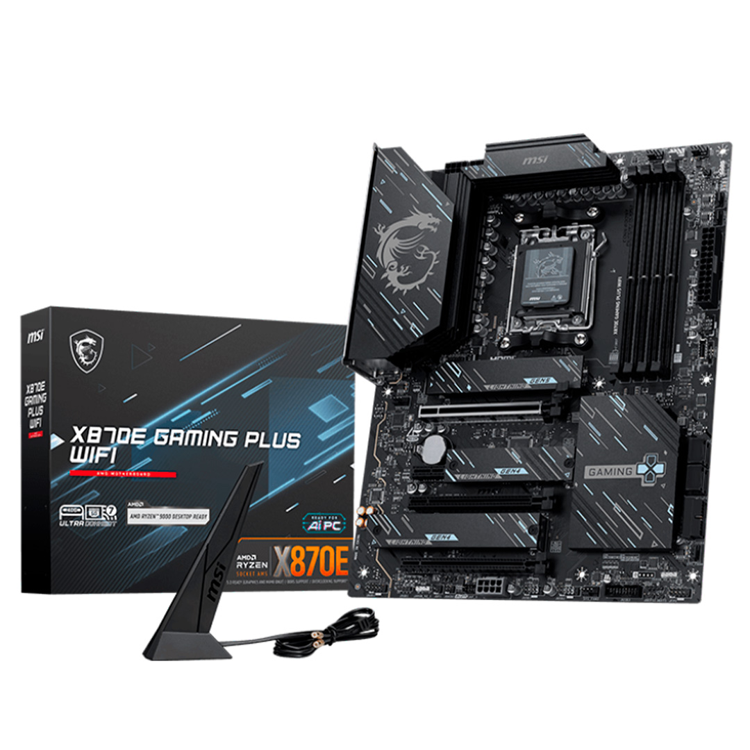 X870E_PLUS_WIFI_1 BOARD MSI X870E GAMING PLUS WIFI DDR5 - Imagen 1
