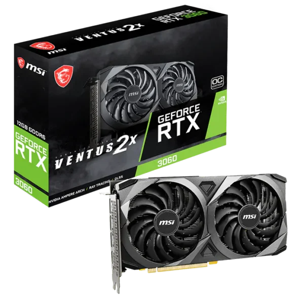 TARJETA DE VIDEO MSI VENTUS 2X RTX 3060 12GB (USADA)