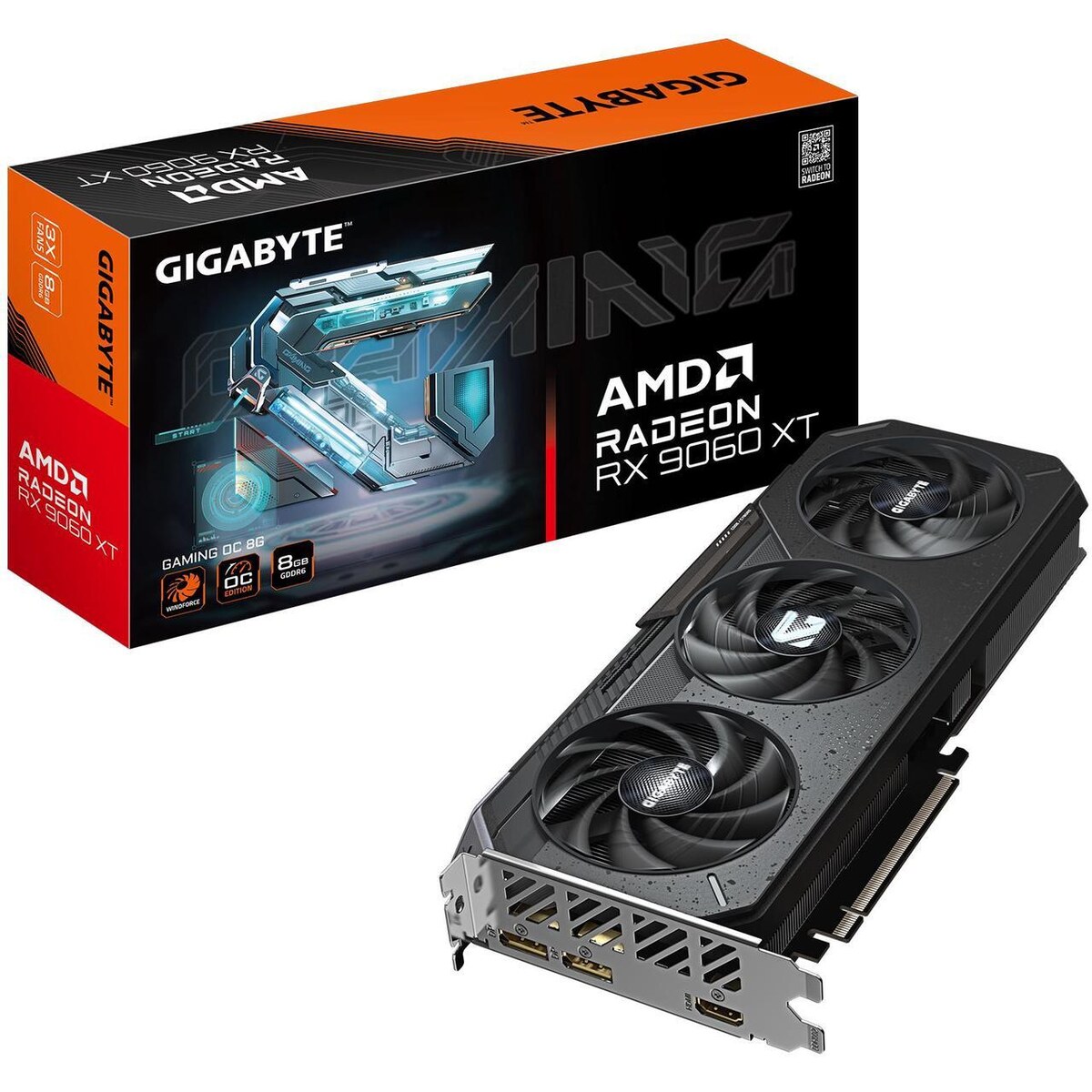 14-932-807-02_square TARJETA DE VIDEO RX 9060 8GB GDDR7 GIGABYE GAMING OC - Imagen 1