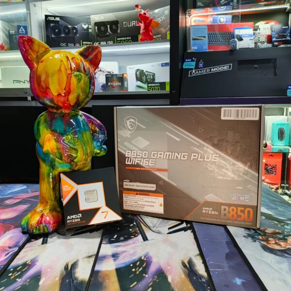 COMBO RYZEN 7 9850X3D + B850 GAMING PLUS *SIN RAM*