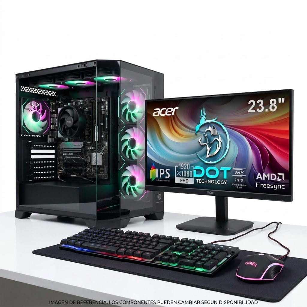3dad8181-55a4-4891-9f2c-c12ddebe970c COMPUTADOR DE MESA DOT BASIC RYZEN 7 8700G +16GB+SSD M.2 512GB *OBSEQUIO TECLADO Y MOUSE* - Imagen 1