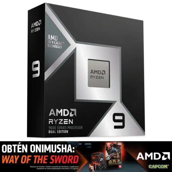 PROCESADOR AMD RYZEN 9 9950X3D2 DUAL EDITION  16c / 32t  (4.3 GHz - 5.6 GHz) 192mb - 200w
