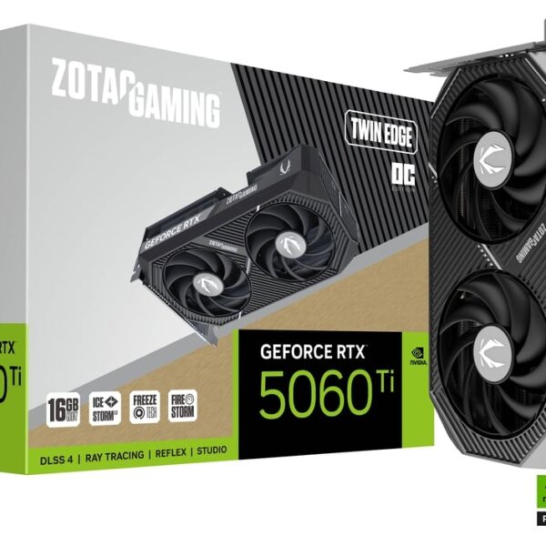 TARJETA DE VIDEO ZOTAC RTX 5060 TI 16GB TWIN EDGE OC