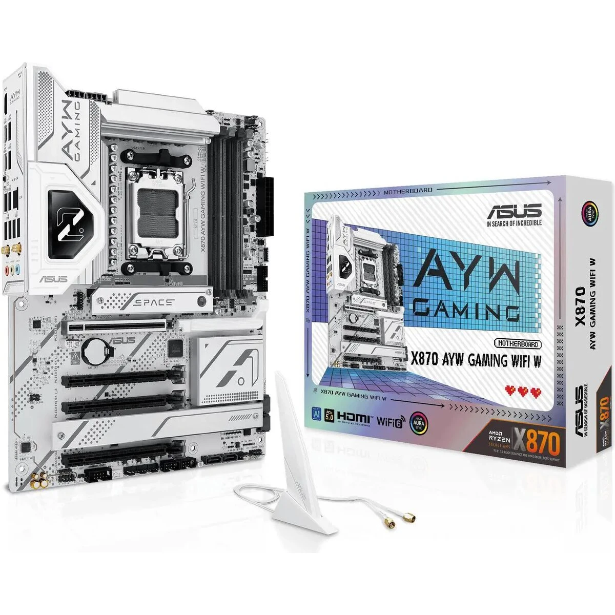 13-119-737-01_square BOARD ASUS X870 AYW GAMING WIFI DDR5 AM5 - Imagen 1