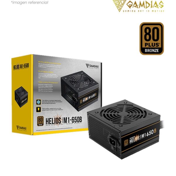 FUENTE DE PODER GAMDIAS HELIOS 650W 80 PLUS BRONZE ATX (OEM)