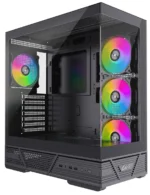 CHASIS EVA COSMIC 25A NEGRO 4 FAN ARGB