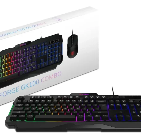 SET MOUSE + TECLADO MSI FORGE GK100