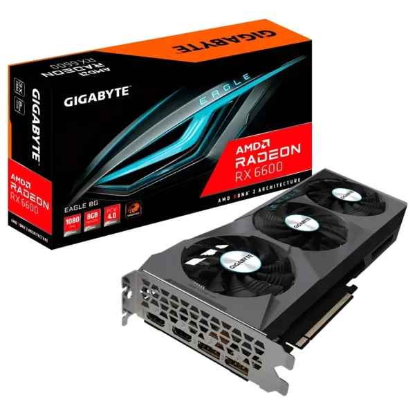 TARJETA DE VIDEO RX 6600 8GB GIGABYTE TRES FAN (USADA)
