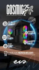 CHASIS EVA COSMIC 25A NEGRO 4 FAN ARGB - Imagen 7