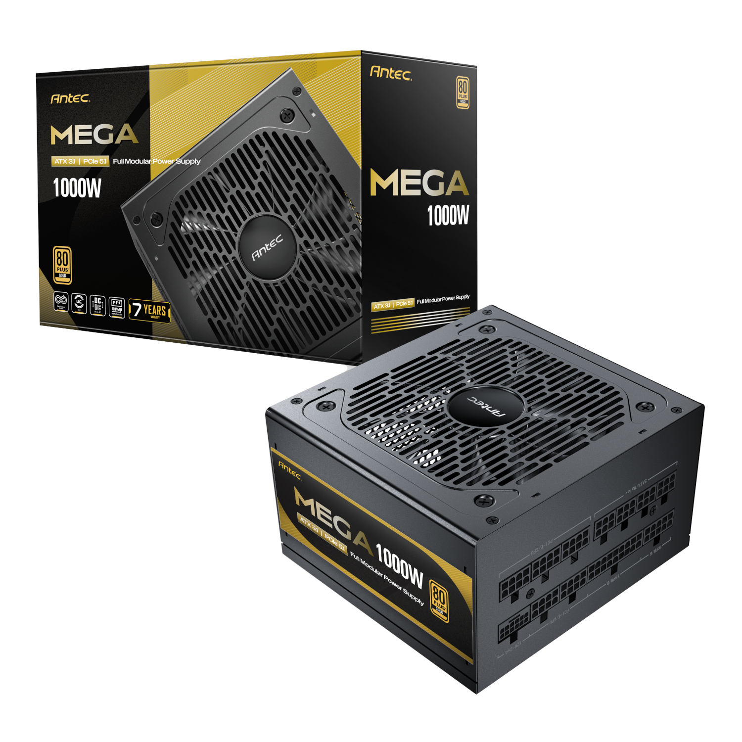 MEGA1000_Antec-MEGA-1000W-ATX3.1-80-Plus-Gold-PCIE-5.1-Fully-Modular-Power-Supply_wr_01 FUENTE DE PODER ANTEC MEGA 1000W 80 PLUS GOLD ATX 3.1 - Imagen 1