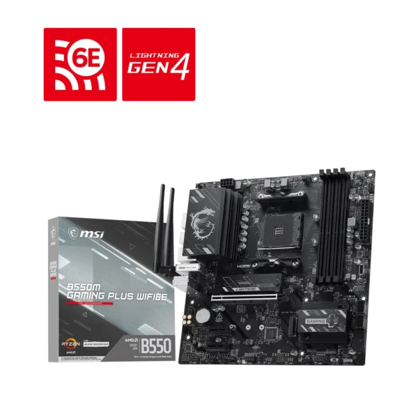 BOARD MSI B550M GAMING PLUS WIFI6E DDR4